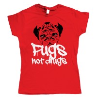 pugs not drugs t shirt