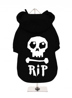 R.I.P Black Halloween Fleece Lined Hoodie