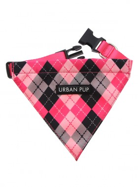 Urban Pup Pink Argyle Bandana