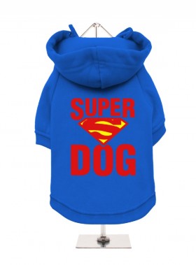 SUPER DOG  FLEECE LINED HOODED SWEATER