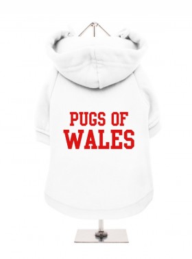 Pugs Of Wales  Fleece Lined Hoodie (Available in 3 colours)