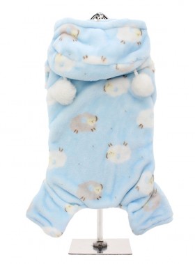 COSY BABY BLUE FLEECE ONESIE