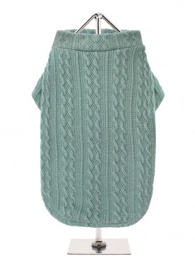 URBAN PUP UNISEX  TEAL CABLE SWEATER